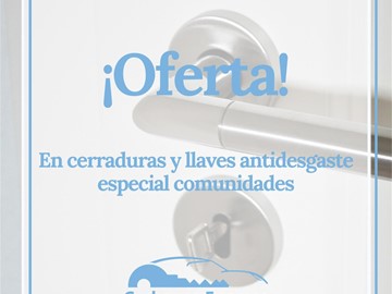 ¡Sorpréndete con las ofertas en cerraduras y llaves antidesgaste para comunidades!